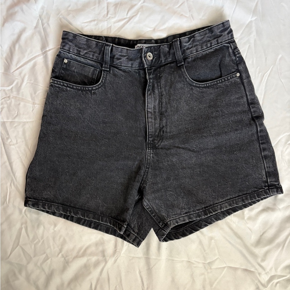 Zara Dark Gray Jean Shorts